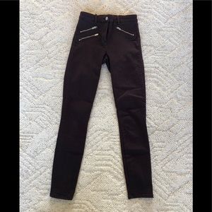 GAP Stretch Skinny Jeans High Rise Zipper Detail